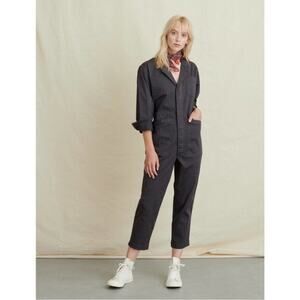 NWT Alex Mill Standard Jumpsuit Iron Grey Cotton Twill Womens Size L